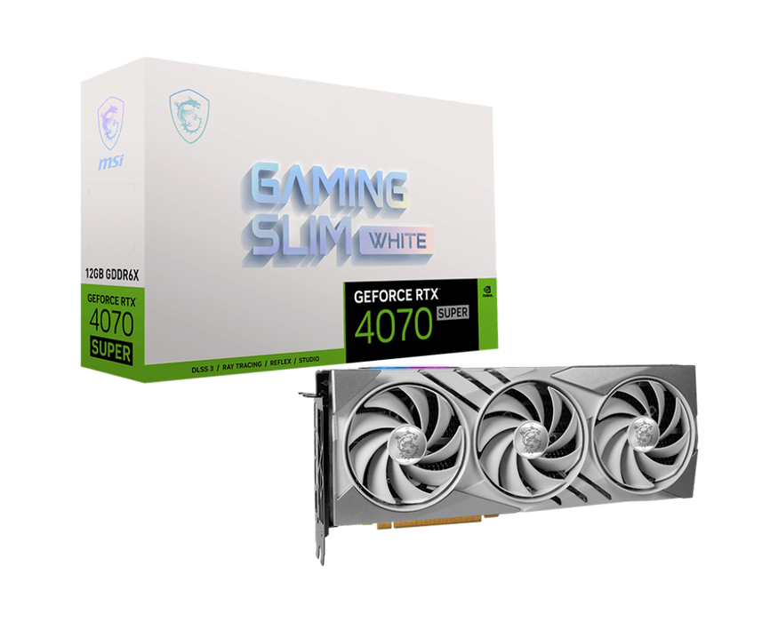 [Code STEAM 40€ offert] GeForce RTX 4070 SUPER 12G GAMING SLIM WHITE